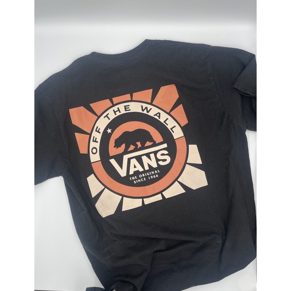 Vans Other - Vans Shirt Mens Small Black Off The Wall Bear Graphic Skateboard California Tee